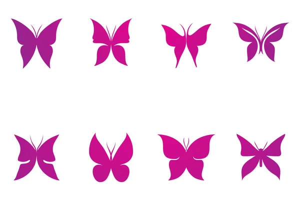 Belleza Mariposa Vector Icono Diseño — Archivo Imágenes Vectoriales