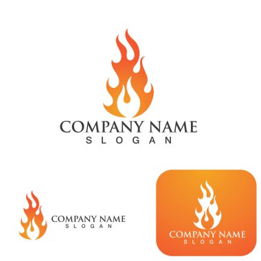 Ateş vektörü çizim şablonunu ateşle