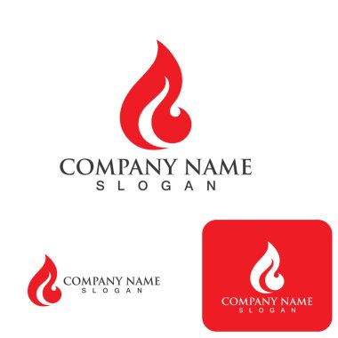 Ateş vektörü çizim şablonunu ateşle