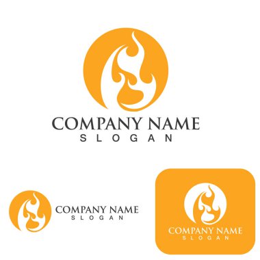 Ateş vektörü çizim şablonunu ateşle