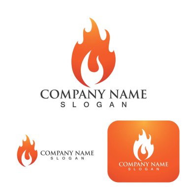 Ateş vektörü çizim şablonunu ateşle