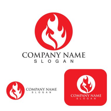 Ateş vektörü çizim şablonunu ateşle