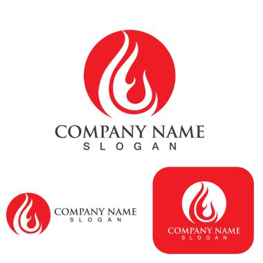 Ateş vektörü çizim şablonunu ateşle