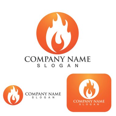 Ateş vektörü çizim şablonunu ateşle