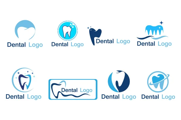 Logotipo Dental Plantilla Vector Ilustración Icono Diseño — Archivo Imágenes Vectoriales