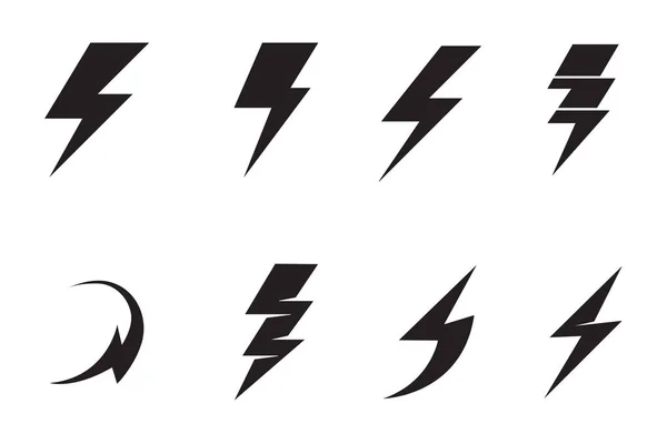 Logotipo Thunderbolt Vetor Símbolo —  Vetores de Stock