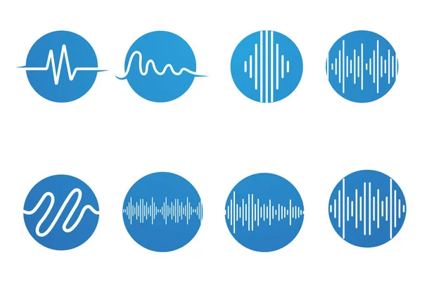 Πρότυπο Σχεδιασμού Εικονογράφησης Διανύσματος Ηχητικών Κυμάτων — Διανυσματικό Αρχείο