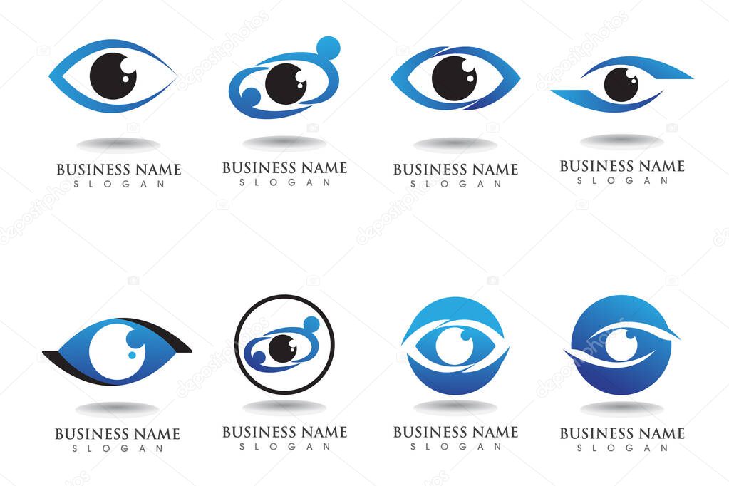Branding Identity Corporate Eye Care vector logo design