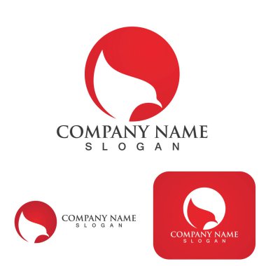 Wing Falcon Logo Şablonu vektör çizimi tasarımı