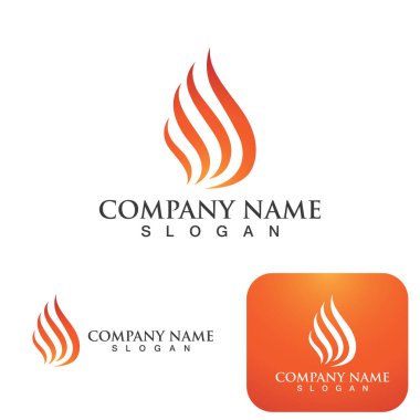 Ateş vektörü çizim şablonunu ateşle