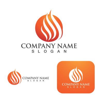 Ateş vektörü çizim şablonunu ateşle