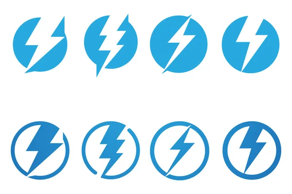 Flash Thunderbolt Logo Symbool Vector — Stockvector