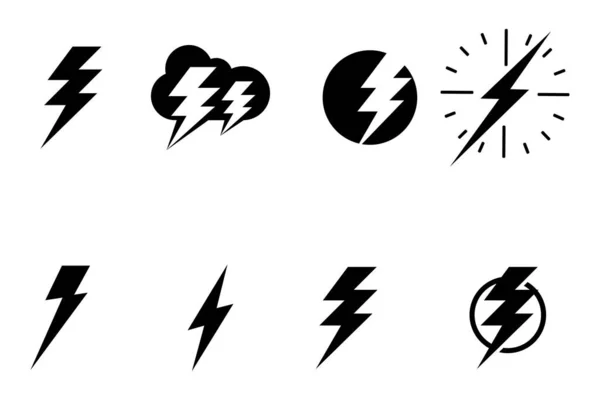 Flash Thunderbolt Logo Symbol Vector — Stock Vector