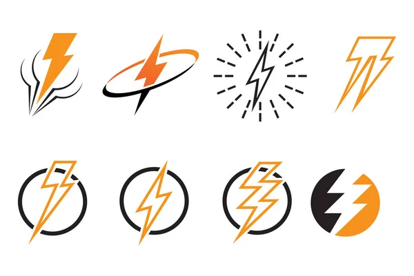 Flash Thunderbolt Logo Symbool Vector — Stockvector