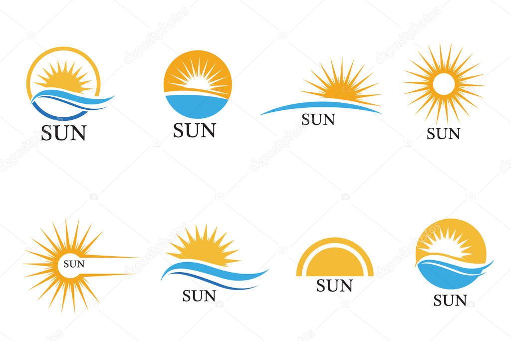 Sun Vector illustration Icon Logo Template design