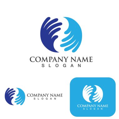 El bakım logosu ve sembol vektör şablonu eps10