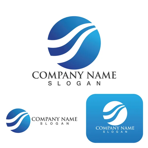Financiar Logotipo Negócio Modelo Símbolo — Vetor de Stock
