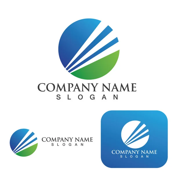 Finance Business Logo Symbol Template — Stock Vector