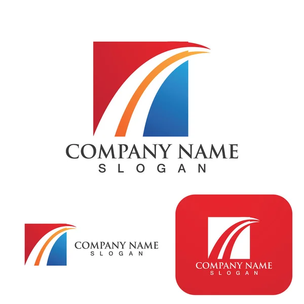 Logo Bisnis Keuangan Dan Templat Simbol - Stok Vektor