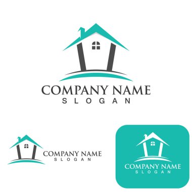 Ev logosu ve sembol vektörü