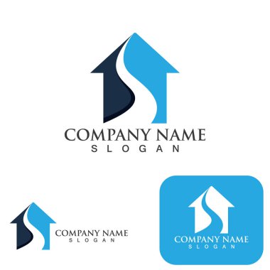 Ev logosu ve sembol vektörü