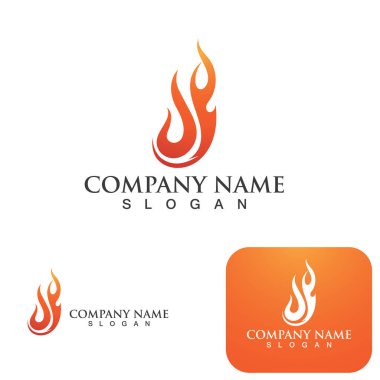 Ateş vektörü çizim şablonunu ateşle