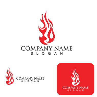 Ateş vektörü çizim şablonunu ateşle