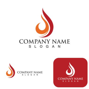 Ateş vektörü çizim şablonunu ateşle