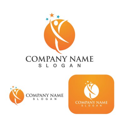 Sağlık logosu illüstrasyon vektör tasarımı imzası