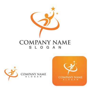 Sağlık logosu illüstrasyon vektör tasarımı imzası