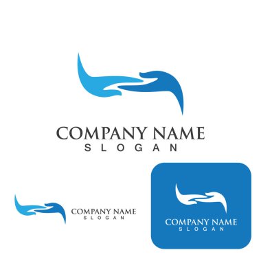 El bakım logosu ve sembol vektör şablonu