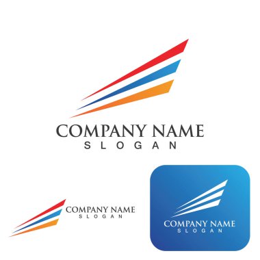 Daha Hızlı Logo Şablonu vektör çizimi tasarımı