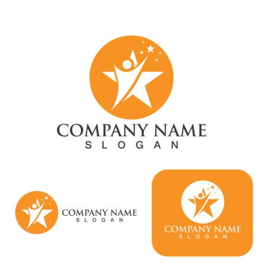 İnsanlar Yıldız Simgesi Şablon tasarımı konusunda başarılı