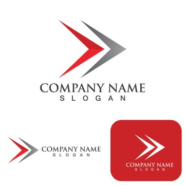 Ok vektör illüstrasyon simgesi Logo Şablonu tasarımı