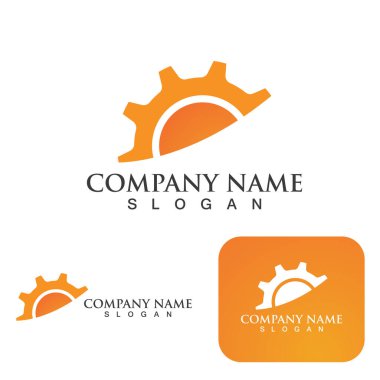 Güneş Vektörü illüstrasyon Simgesi Logo Şablonu tasarımı