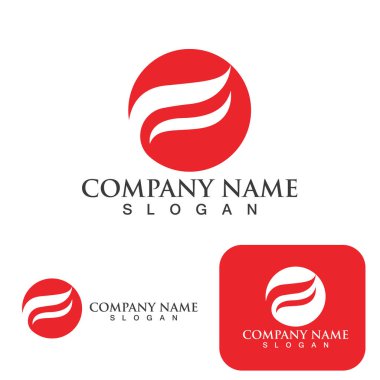 F Harfi vektör resimleme tasarımı