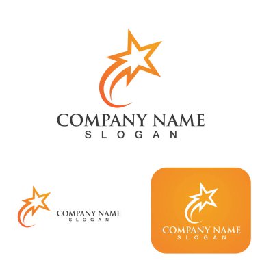 Yıldız logo şablonu vektörü