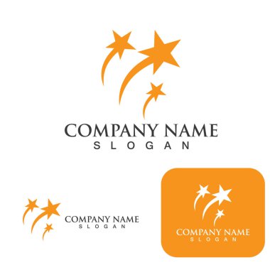 Yıldız logo şablonu vektörü