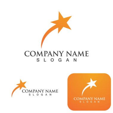Yıldız logo şablonu vektörü