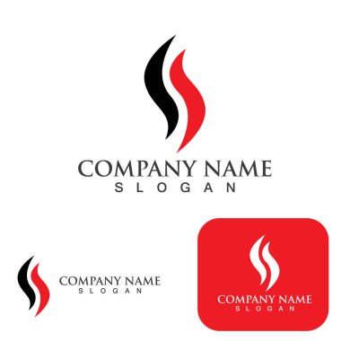 S harfi logo tasarım vektörü