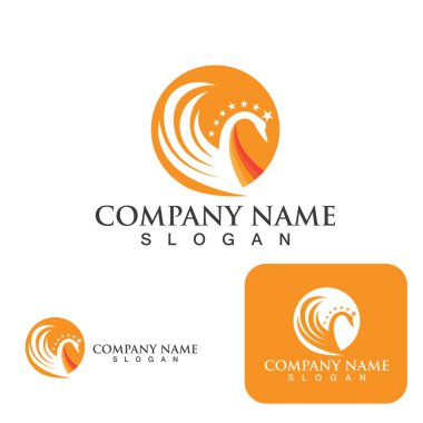 Kuğu logosu ve sembol vektörü