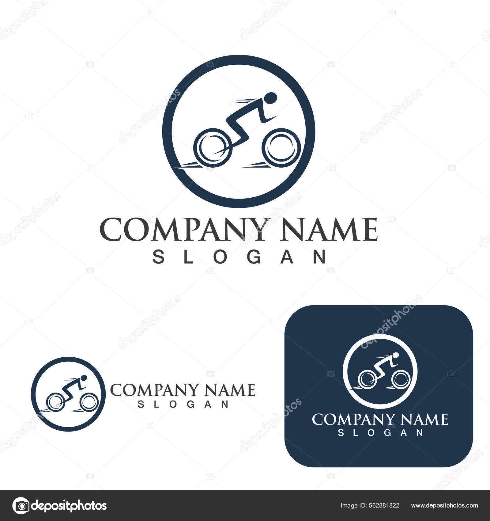 Sports Bike Logos Symbols Stock Vector by ©Hatigraphic 562881822