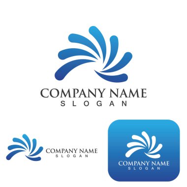 Girdap logo vektör resimleme simgesi