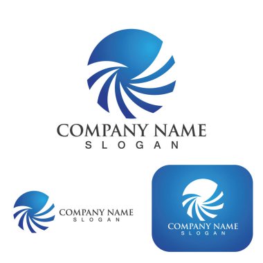 Girdap logo vektör resimleme simgesi