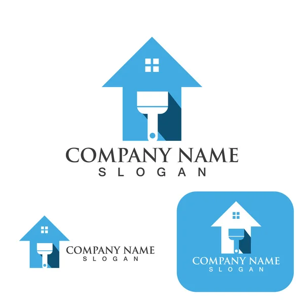 Haus Und Gebäude Logo Und Symbol — Stockvektor