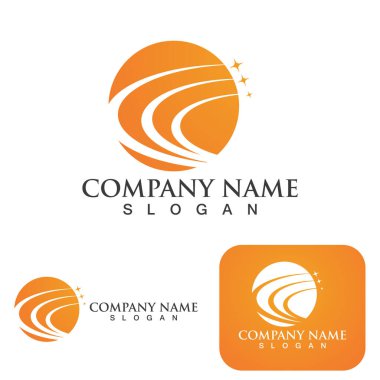 Daha Hızlı Finans Logosu Şablon vektör resimlemesi 