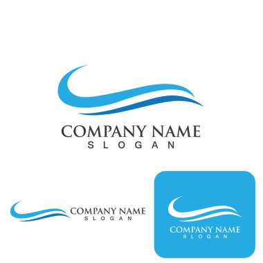 Dalga Logosu vektör çizimi tasarımı