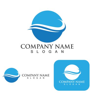 Dalga Logosu vektör çizimi tasarımı