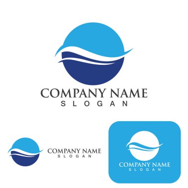 Dalga Logosu vektör çizimi tasarımı