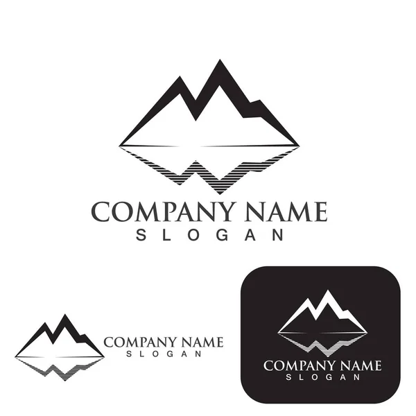 Mountain Logo Template Vector Illustration Design — Stock Vector
